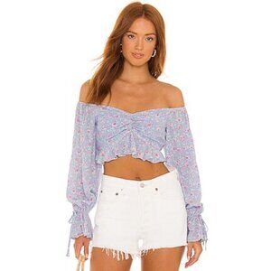 Majorelle x Revolve Paddy Floral Crop Top - Size Small